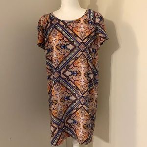 Kachel Paisley Silk Dress